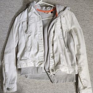 White jean jacket